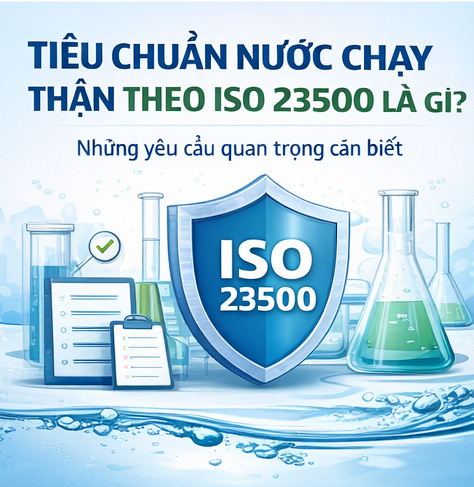 Tiêu chuẩn nước chạy thận ISO 23500 là gì?
