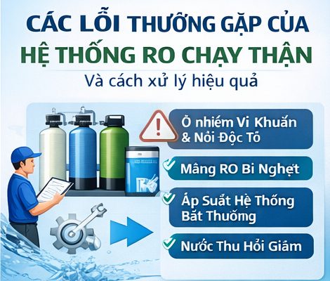 Các lỗi hệ thống RO chạy thận và cách xử lý
